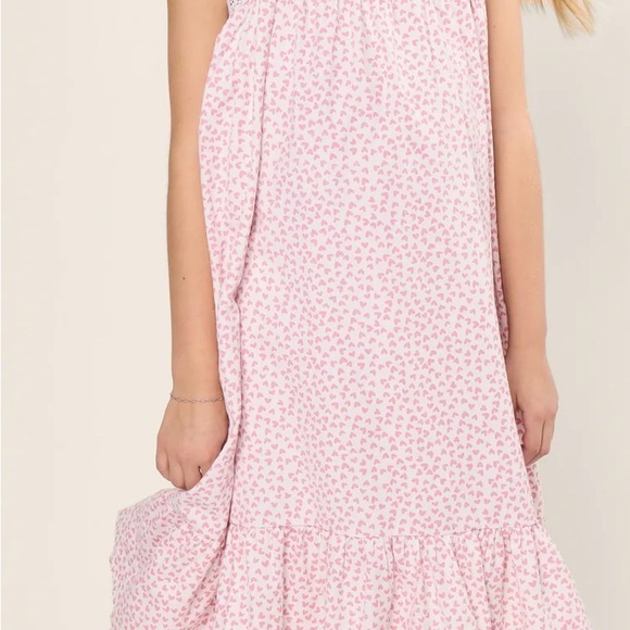 Petite Plume Other - Pink Heart Pattern Kids Casual Dress